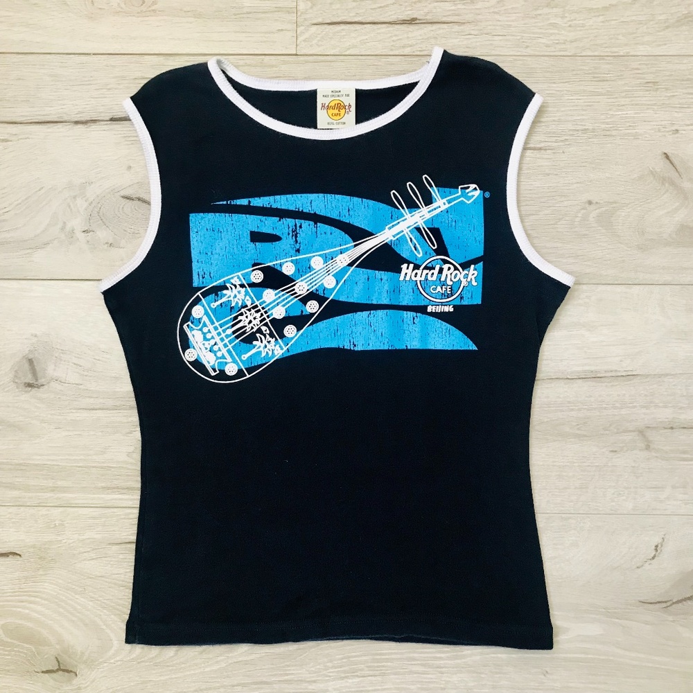 Hard Rock Café Beijing Muscle Tee, Size Medium